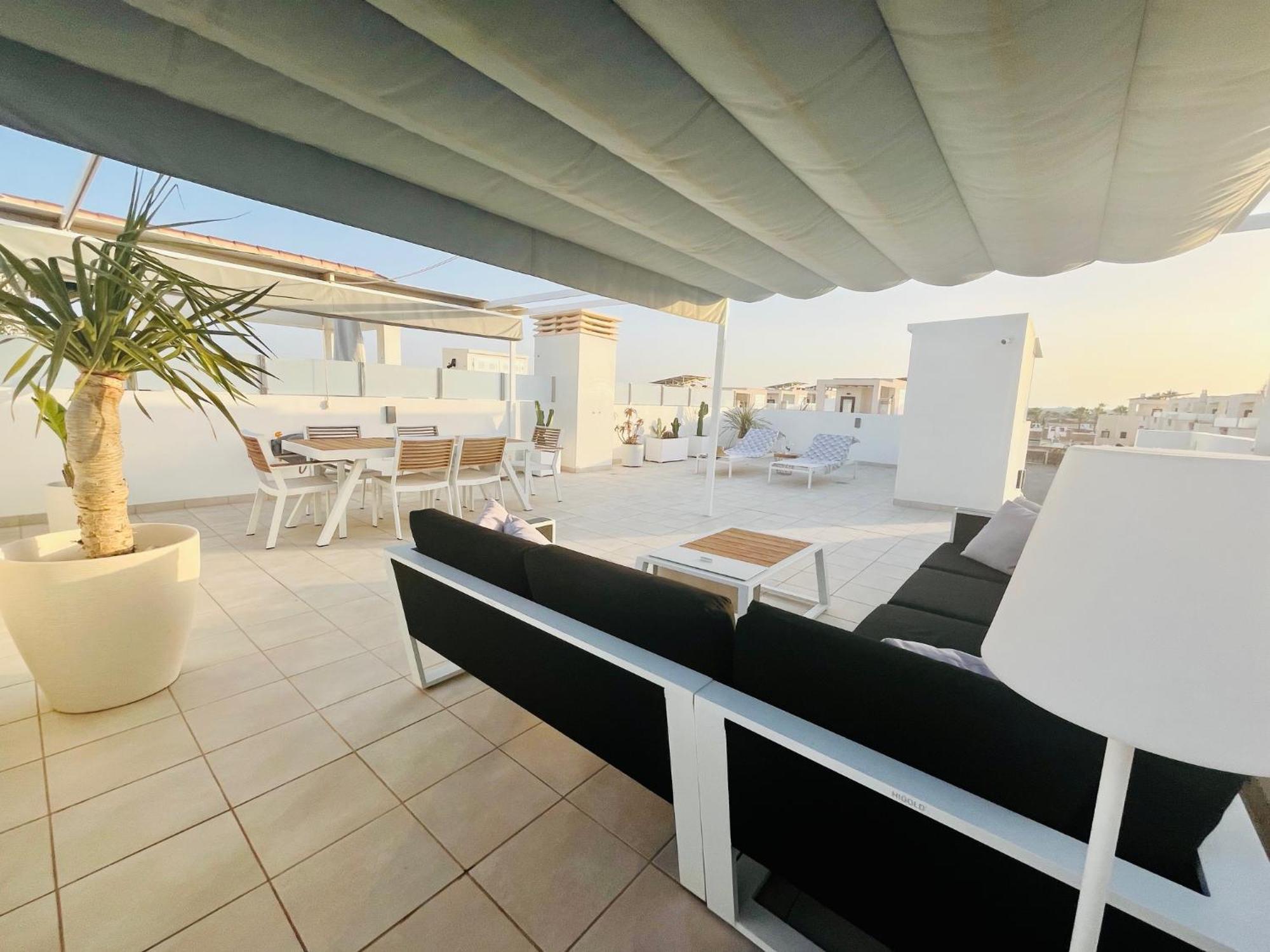 Fortuna Penthouse With Roof Terrace, Ac And Pool Rojales Exterior foto
