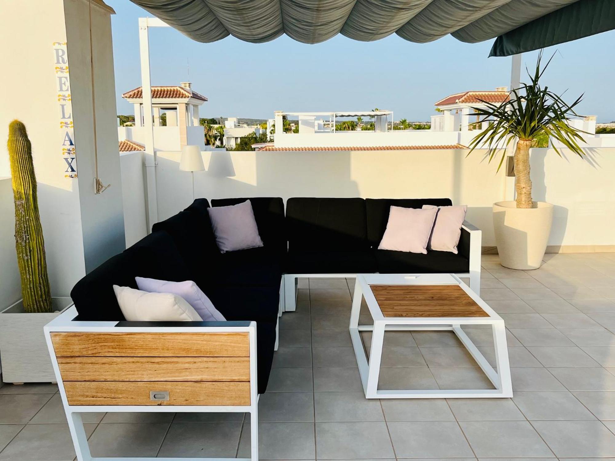Fortuna Penthouse With Roof Terrace, Ac And Pool Rojales Exterior foto